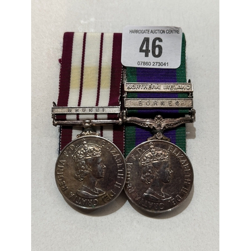 46 - DOUBLE MEDAL WITH RIBBON