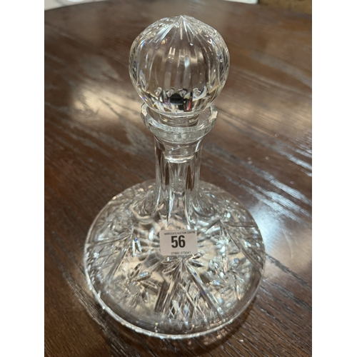 56 - WATERFORD CRYSTAL SHIPS DECANTER