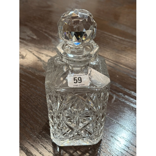 59 - ROYAL DOULTON CRYSTAL DECANTER