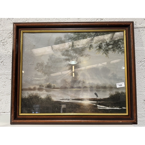 169 - WOODEN FRAMED PICTURE “NORFOLK BROADS” BY GERALD COULSON