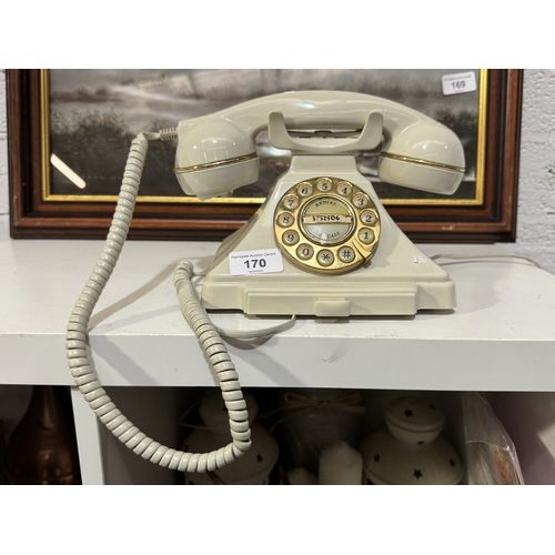 170 - ASTRAL VINTAGE REPLICA OF OLD GPO PHONE WITH MODERN PUSH BUTTON DIAL