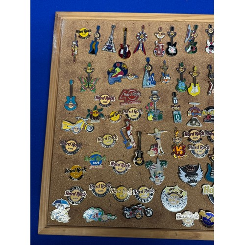 405 - LARGE COLLECTION OF HARD ROCK CAFE PINS FROM ACROSS THE WORLD