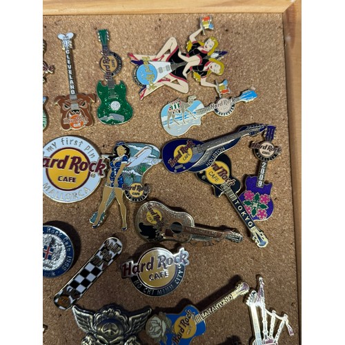 405 - LARGE COLLECTION OF HARD ROCK CAFE PINS FROM ACROSS THE WORLD