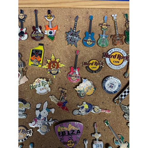 405 - LARGE COLLECTION OF HARD ROCK CAFE PINS FROM ACROSS THE WORLD