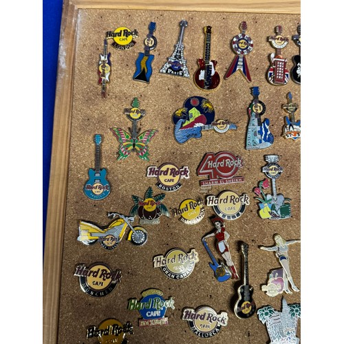 405 - LARGE COLLECTION OF HARD ROCK CAFE PINS FROM ACROSS THE WORLD