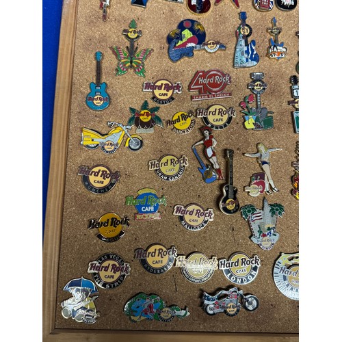 405 - LARGE COLLECTION OF HARD ROCK CAFE PINS FROM ACROSS THE WORLD