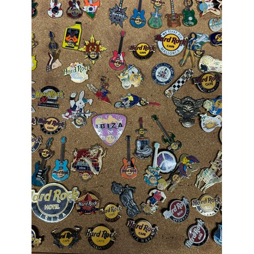 405 - LARGE COLLECTION OF HARD ROCK CAFE PINS FROM ACROSS THE WORLD