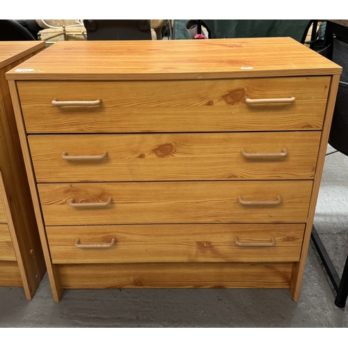 113 - PINE FOUR DRAWER CHEST