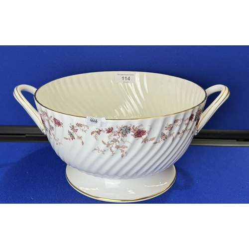 114 - LARGE MINTON DOUBLE HANDLED TUREEN