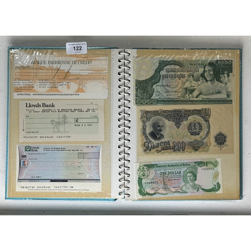 122 - VINTAGE BANKNOTES AND CHEQUES