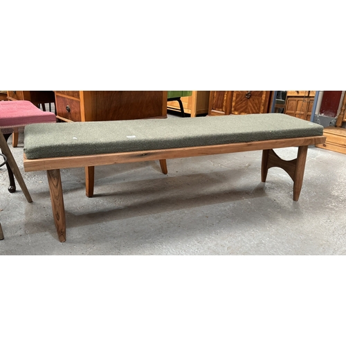 36 - VINTAGE BENCH SEAT WITH CUSHION