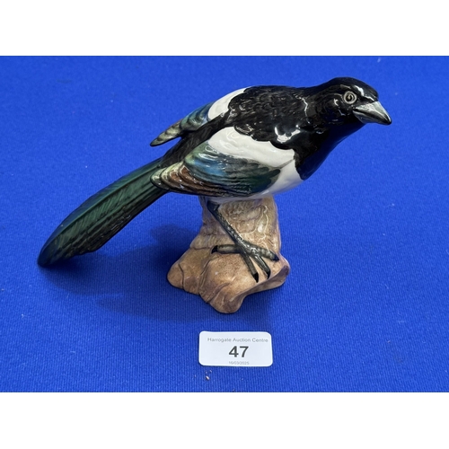 47 - BESWICK MAGPIE FIGURINE MODEL 2305