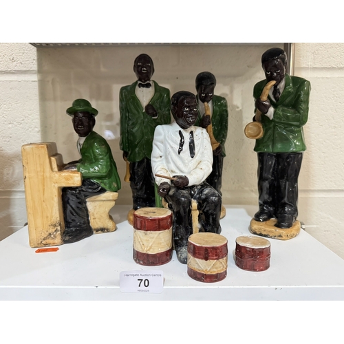 70 - SET OF CERAMIC JAZZ BAND FIGURINES