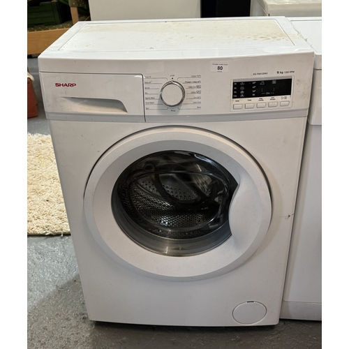 80 - SHARP 6KG WASHING MACHINE