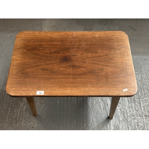 94 - TEAK BED TABLE WITH FOLDING LEGS