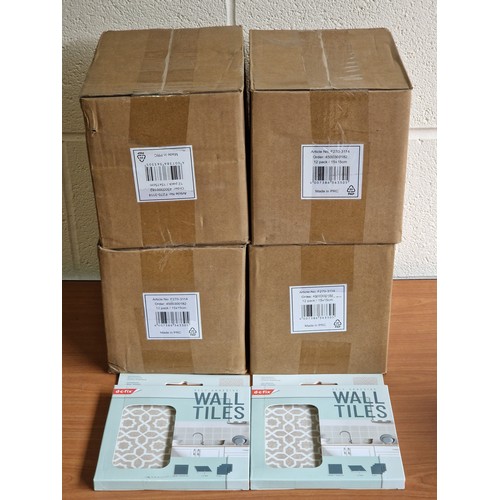 33 - FOUR BOXES OF SELF-ADHESIVE WALL TILES