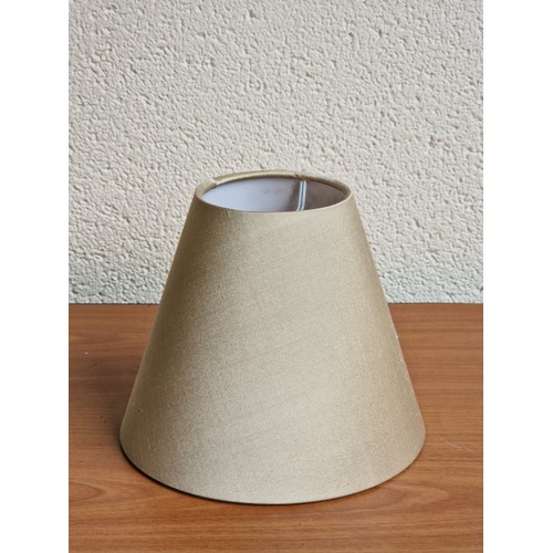 25 - LOT OF 10 SMALL FABRIC LAMPSHADES