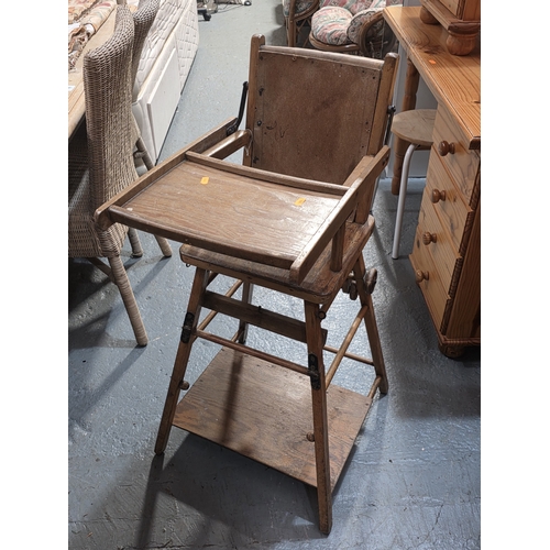 123 - VINTAGE HIGH CHAIR
