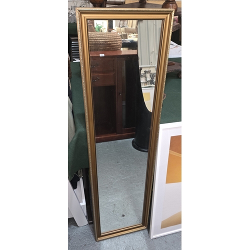 133 - GILT FRAMED DRESSING MIRROR