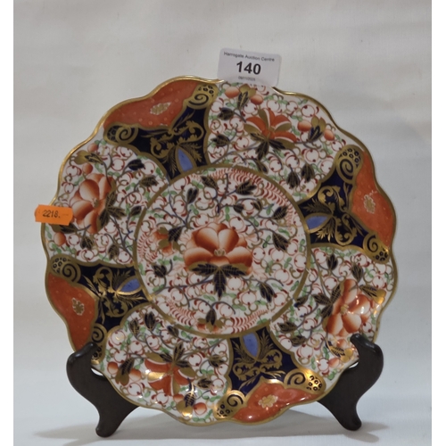 140 - GEORGIAN DAVENPORT IMARI PLATE