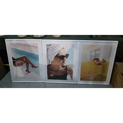 158 - THREE LARGE FRAMED FINE ART PHOTOGRAPHY PRINTS, 28” X 20”