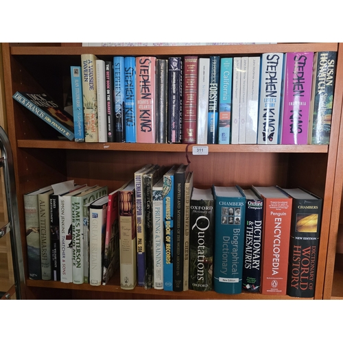 62 - LARGE SELECTION OF HARD BACK BOOKS INCLUDING STEPHEN KING