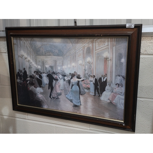 66 - FRAMED PRINT ‘AN ELEGANT SOIRÉE’ BY VICTOR GABRIEL GILBERT