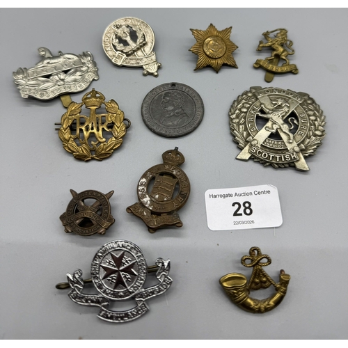 SELECTION OF CAP BADGES