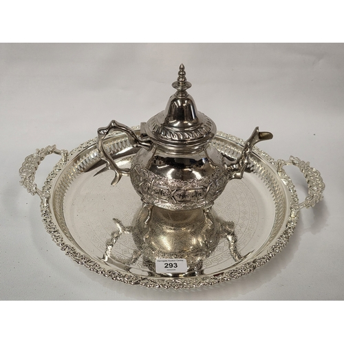 ROYAL ASCOT SILVER PLATED DOUBLE HANDLED TRAY “ MANCHESTER