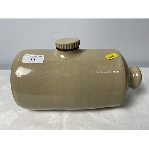 11 - STONEWARE HOT WATER BOTTLE