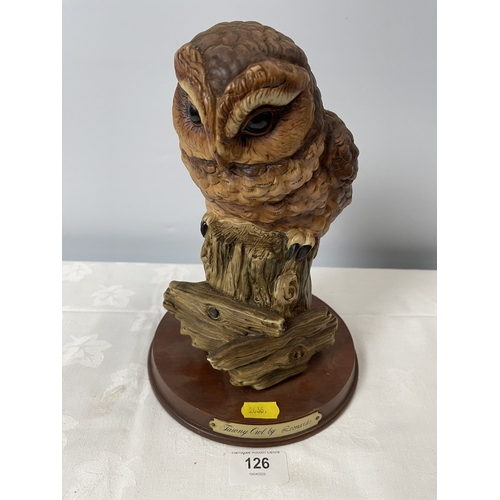 126 - TAWNY OWL BY LEONARDO COLLECTION 10 INCHES HIGH