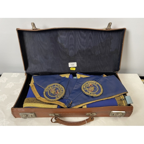 133 - COLLECTION OF VINTAGE MASONIC REGALIA, WEST LANCASHIRE