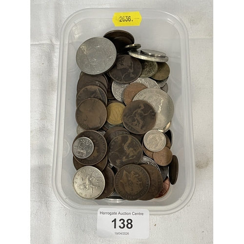 138 - SELECTION OF OLD COINS