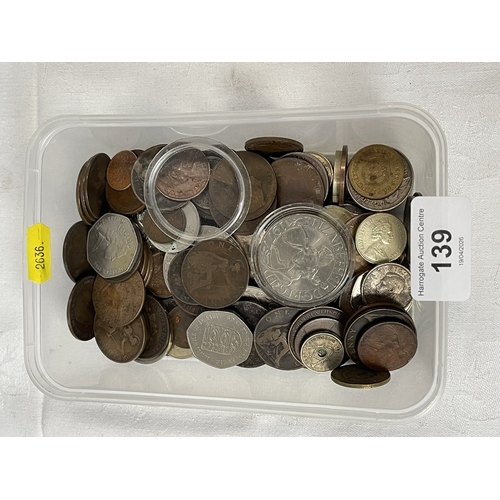139 - SELECTION OF OLD COINS