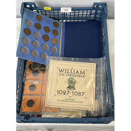 141 - SELECTION OF OLD COINS