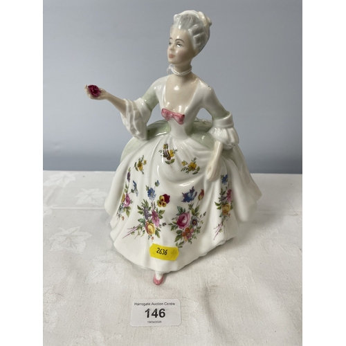 146 - ROYAL DOULTON FIGURINE “DIANA” 8 INCHES HIGH