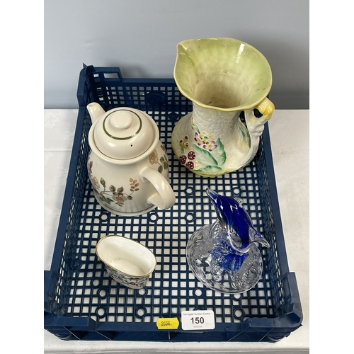 150 - MISCELLANEOUS POTTERY & GLASS