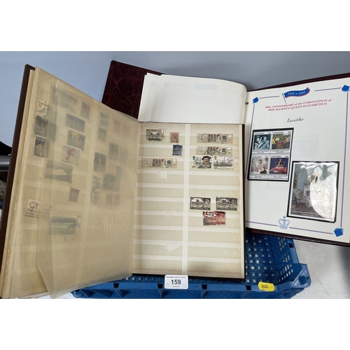 159 - SELECTION OF STAMP ALBUMS