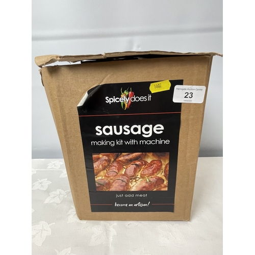 23 - BOXED SAUSAGE MAKER