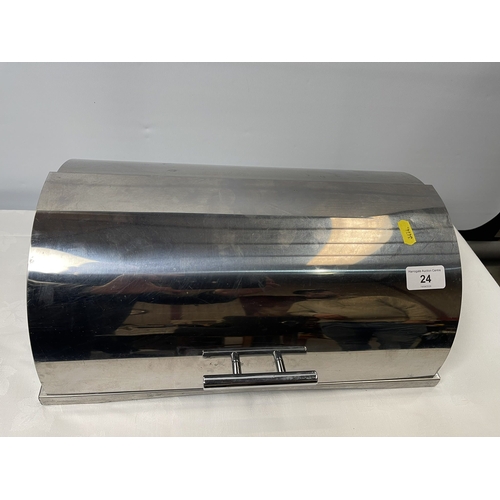 24 - STAINLESS STEEL DOME TOP BREAD BID