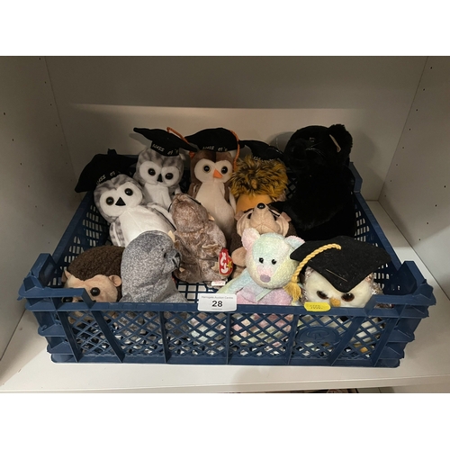 28 - SELECTION OF TY SOFT TOYS