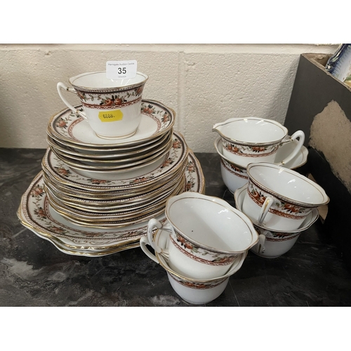 35 - OLD ENGLISH CHINA TEA SET