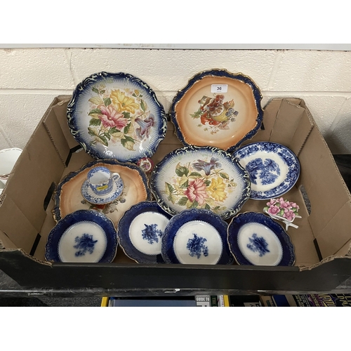 36 - SELECTION OF ANTIQUE CERAMICS