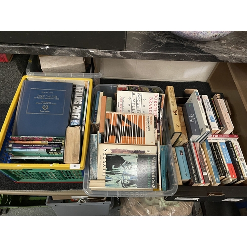 38 - THREE LARGE BOXES OF BOOKS