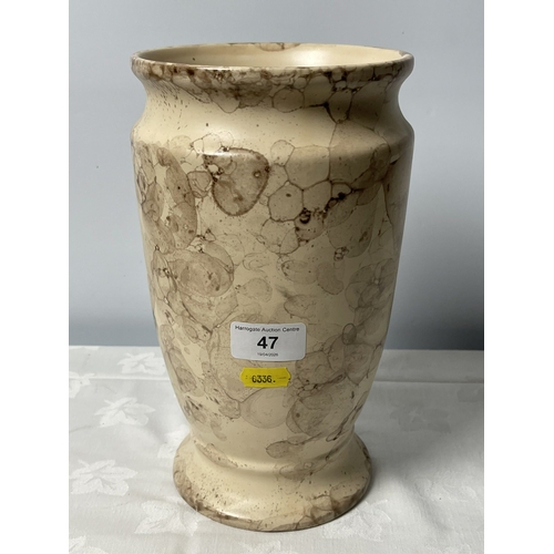 47 - WEST GERMAN MARBLED VASE