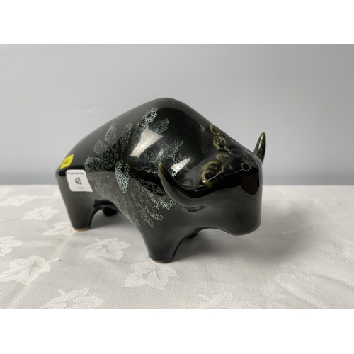 48 - LOTUS POTTERY BULL MADE IN DEVON CIRCA 1970s