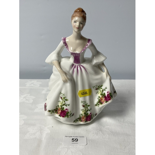 59 - ROYAL DOULTON OLD COUNTRY ROSE FIGURE
