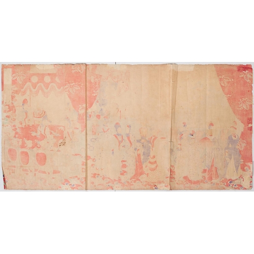 127 - Set of 5 Triptychs, Meiji EmperorChikanobu Yoshu (1838�1912), Tankei Inoue (1864-1889), Nobukazu (18... 