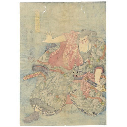 30 - Kuniyoshi Utagawa, Kabuki Play, Traditional Theatre, Edo PeriodKabuki play, Sekitori Nidai no Shobud... 