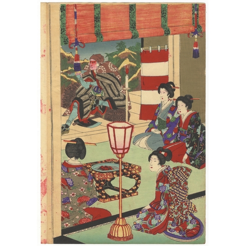 165 - Chikanobu Yoshu, Beauty, End of Year, Japanese woodblock print, Artist: Chikanobu Yoshu (1838-1912)
... 